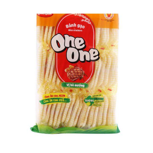 BÁNH GẠO ONE ONE VỊ BÒ NƯỚNG (MẶN) GÓI 150G