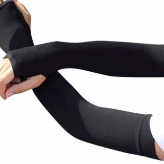 Găng Tay Chống Nắng Xỏ Ngón Thun Lạnh Mát CO GIÃN 4 CHIỀU