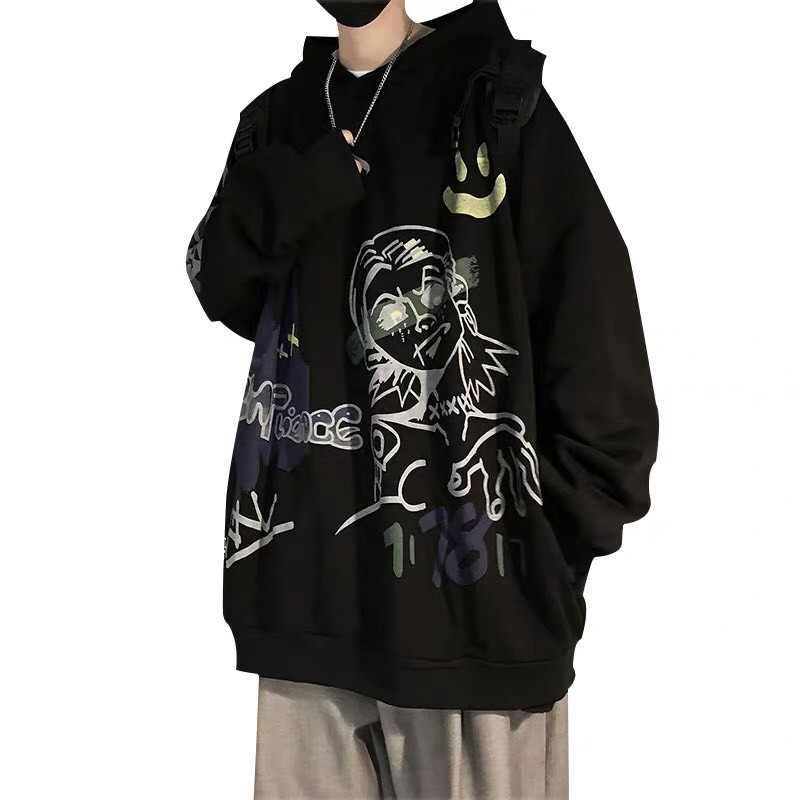 Áo hoodie form rộng, áo khoác hoodie nam nữ thời trang in hình cool ngầu cực chất, chất liệu nỉ bông cao cấp