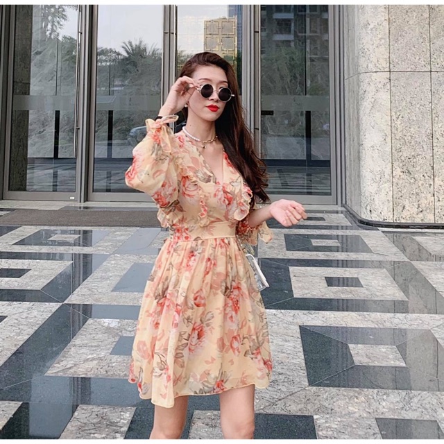 THANH LÝ ĐẦM HOA TIỂU THƯ LAKING HOUSE SIZE M