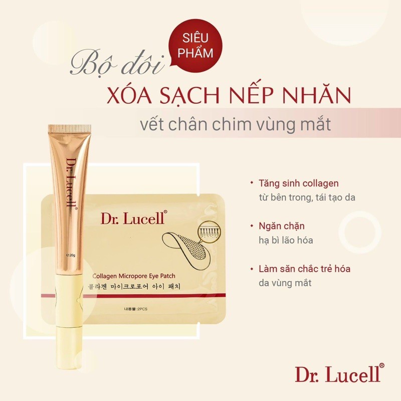 Bộ kem và mặt nạ dưỡng mắt Dr. Lucell