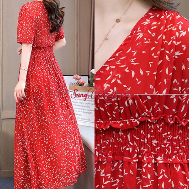 Váy Đầm Maxi | Đầm Công Sở | Maxi Lá Đen Xinh Yêu Tôn Dáng | BigBuy360 - bigbuy360.vn