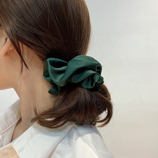 Dây Cột Tóc Trơn - Scrunchies Vải Phi Bóng