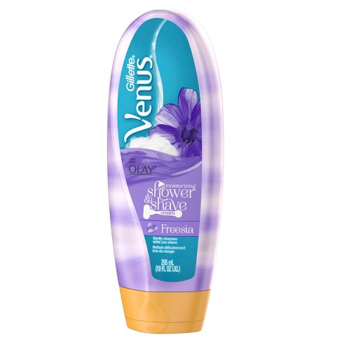 Kem dưỡng ẩm dùng khi cạo lông Gillette Venus with Olay Shower &amp; Moisturizing Shave Cream Freesia