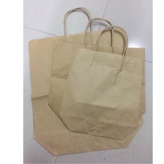 50 Túi giấy xi măng có quai loại quai giấy kt lớn