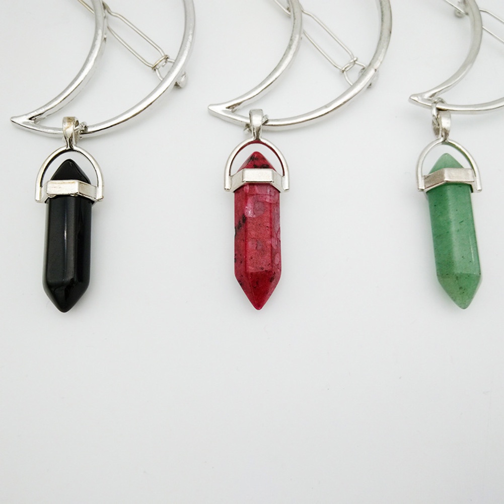 Kẹp Tóc Kim Loại Hình Mặt Trăng Khuyết Phong Cách Cổ Điển