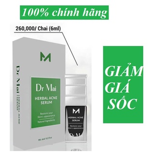 Serum dr mai chính hãng phiên bản mới dành cho da mụn viêm nặng lâu năm dr mai nguyên chất herbal acne serum 6ml