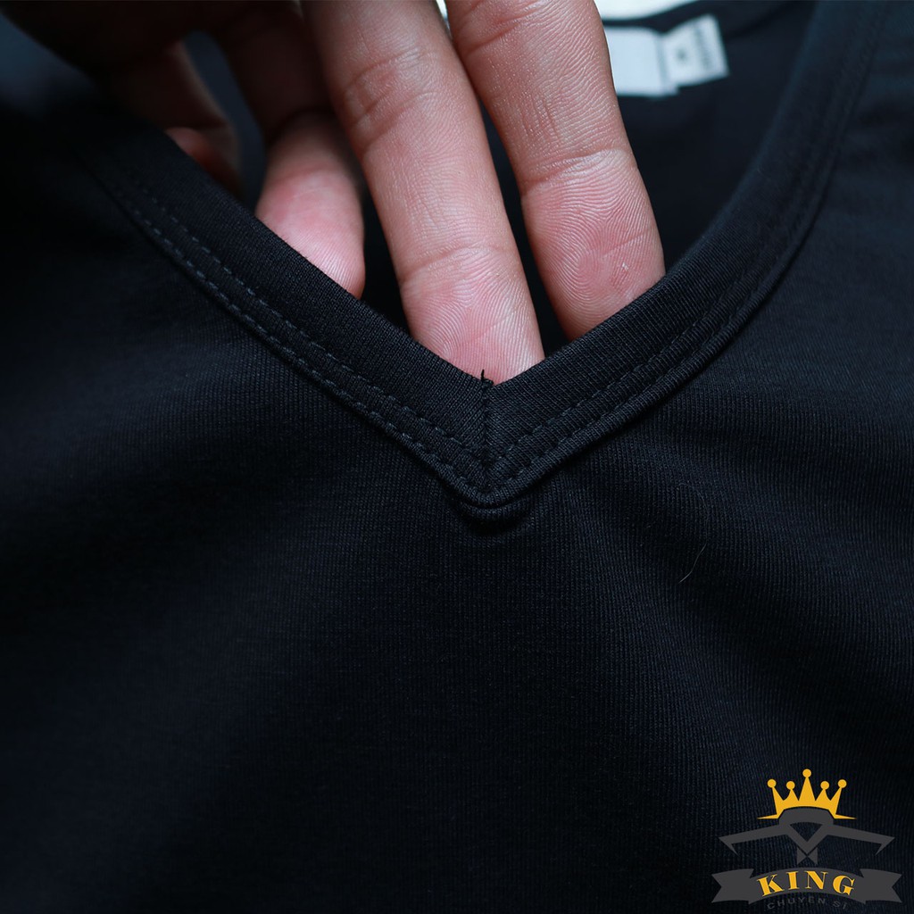 Áo Thun Tay Dài Nam KING Cổ Tim, Mặc 4 Mùa [W02] | BigBuy360 - bigbuy360.vn