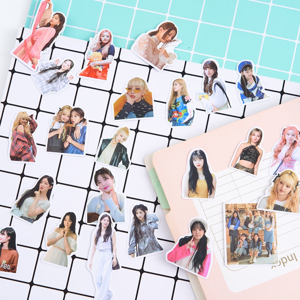 Peach 64Pcs (G)I-DLE Star peripheral stickers Minnie Journal Scrapbook Decor Sticker