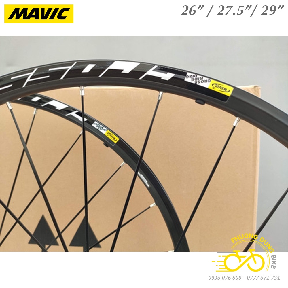 Bộ vành nhôm xe đạp MAVIC CROSSRIDE 26IN / 27.5IN / 29IN - Cối Nổ