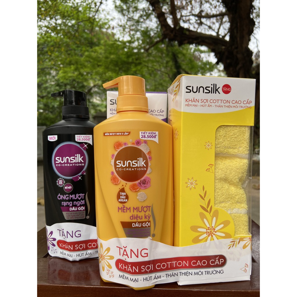 DẦU GỘI ĐẦU SUNSILK MỀM MƯỢT DIỆU KỲ 650ML có quà tặng