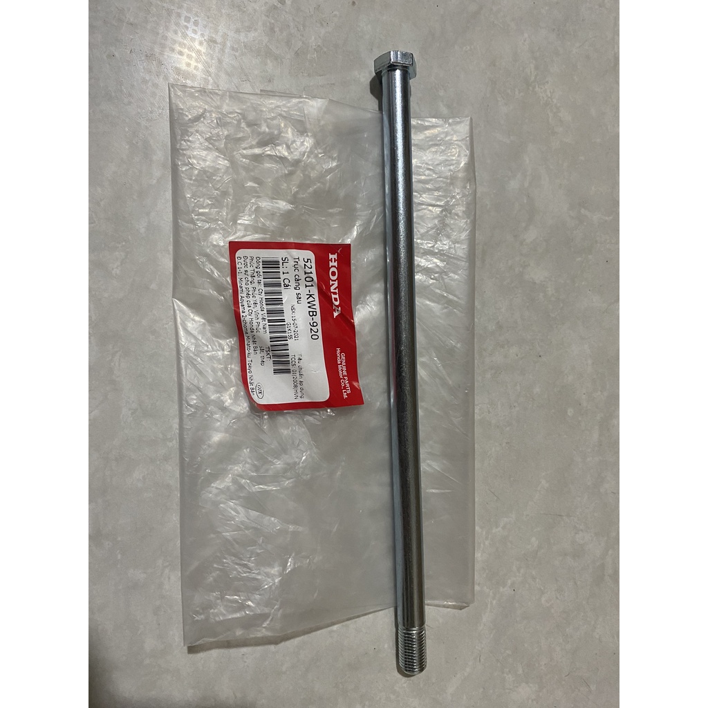 Trục càng sau HONDA WAVE A110, S110, RSX110. 52101KWB920
