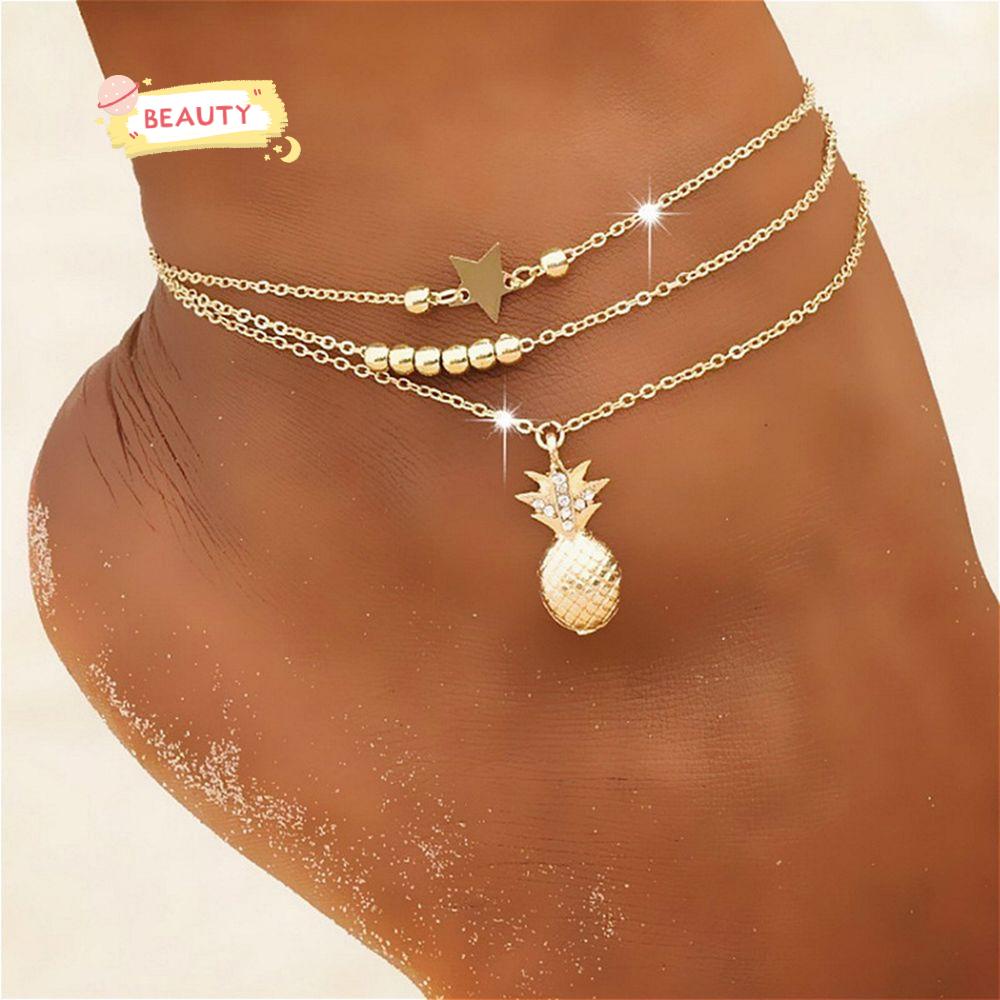 ❈Người Đẹp❈ Lắc Chân Nhiều Lớp Phong Cách Boho