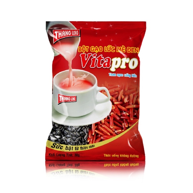 Vitapro - Bột Gạo Lứt Mè Đen ( Ko đường) - 300gr