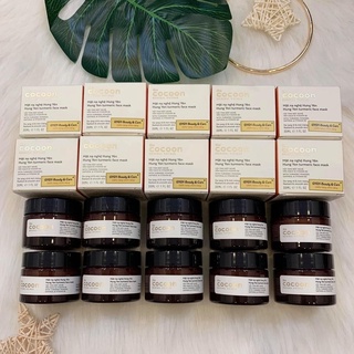 Mặt nạ nghệ hưng yên cocoon đều màu, giúp da rạng rỡ, mịn màng và giảm thâm hiệu quả