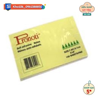 iấy note vàng 3x4 UNC 7,6cmx10,5cm