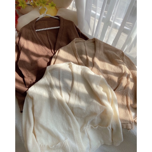 Áo khoác cardigan len