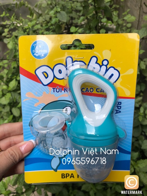 Túi nhai ăn dặm chống hóc cao cấp Dolphin