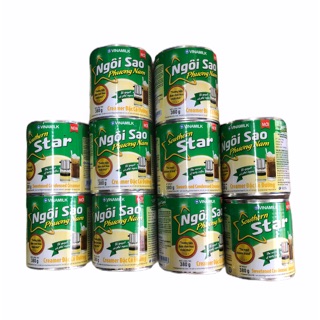 Combo 10 lon Sữa Đặc Ngôi Sao Phương Nam Xanh lá hộp 380gr