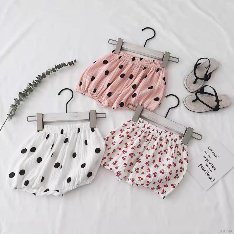 Quần Đùi Vải Cotton Co Giãn Họa Tiết Đa Dạng Đáng Yêu Xinh Xắn Dành Cho Bé