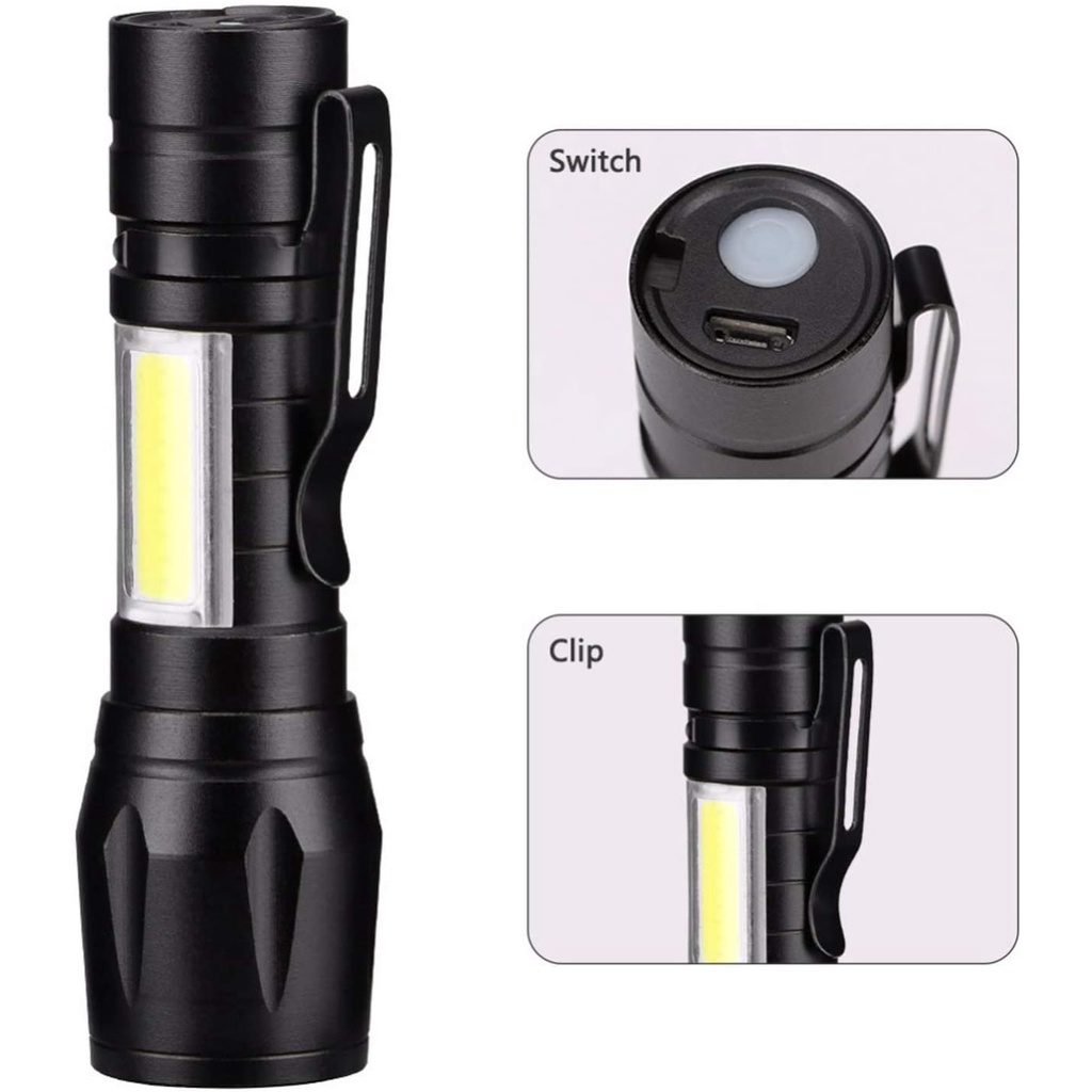 Đèn Pin Siêu Sáng Mini Usb Charge