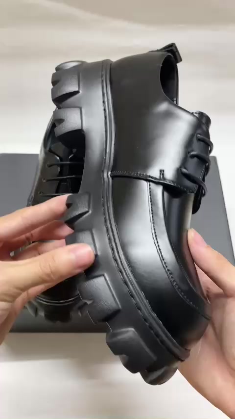 [Hàng có sẵn] Giày Lace-up Chunky Derby, Giày da nam HOMME đế cao 4,5cm đúc nguyên khối 5083-R | BigBuy360 - bigbuy360.vn