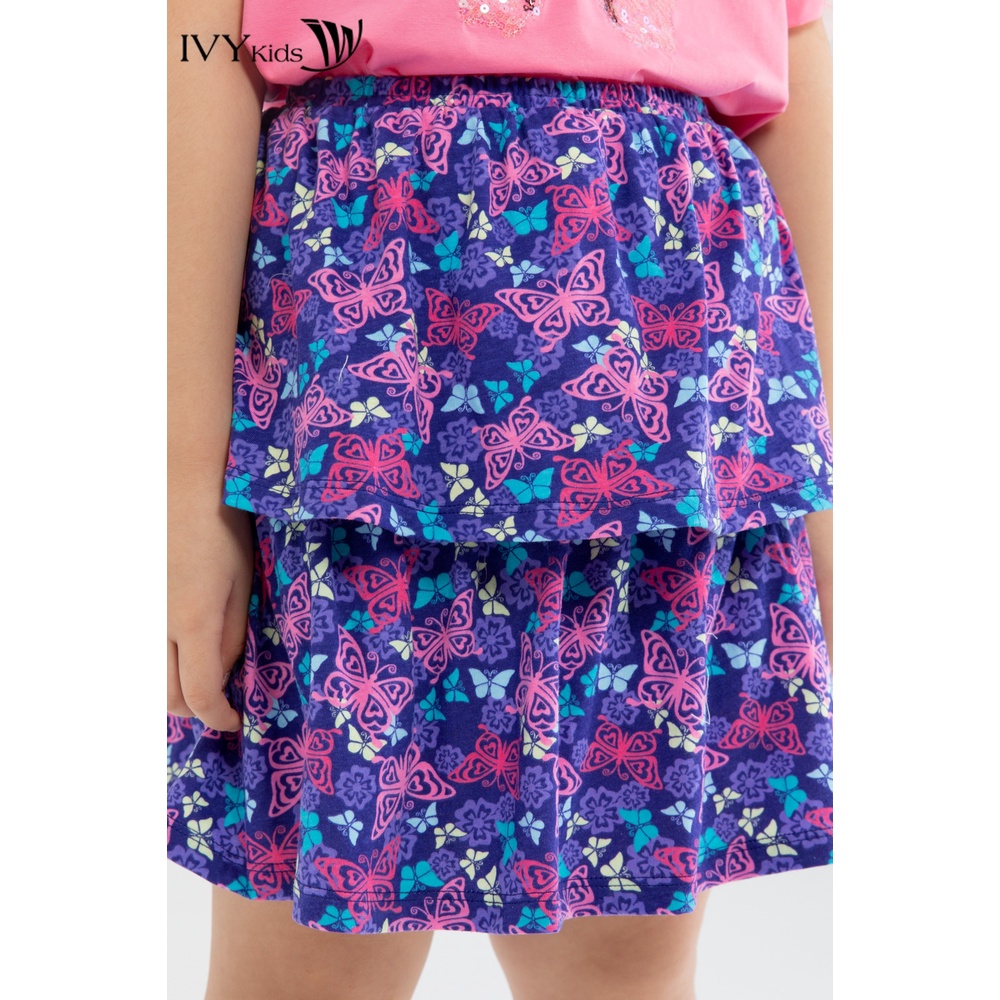 Chân váy xòe 2 tầng bé gái IVY moda MS 31G1069