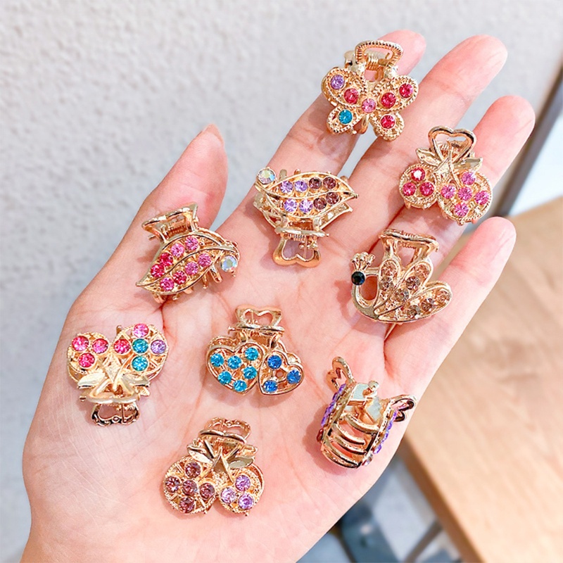 Kẹp Càng Cua Đính Đá Hình Bướm Lấp Lánh