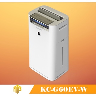 Máy lọc không khí và tạo ẩm Sharp KC-G60EV-W (50m², 07 cảm biến hiện đại, có inverter, hệ thống tạo ẩm tự động)