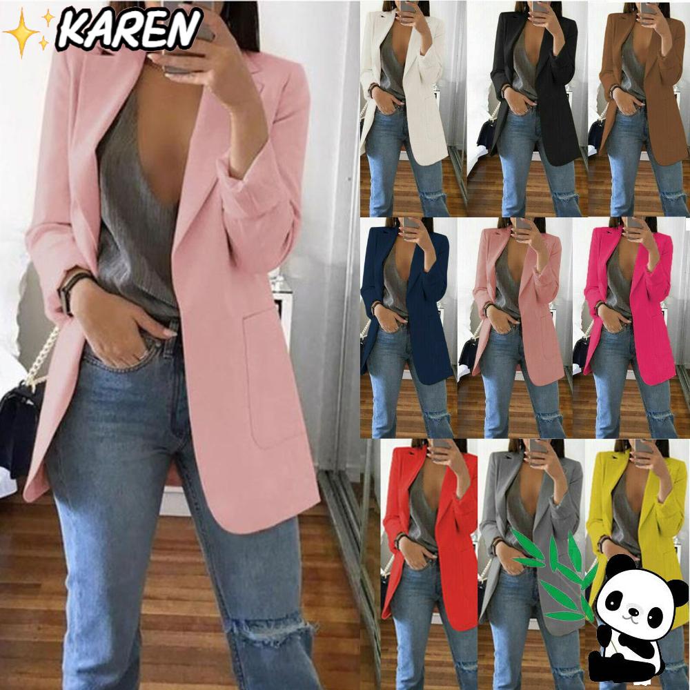 Áo Khoác Blazer Màu Sắc Thời Trang Dành Cho Nữ