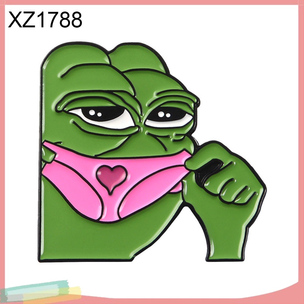 Ghim Cài Áo Hình Chú Ếch Hoạt Hình Dễ Thương