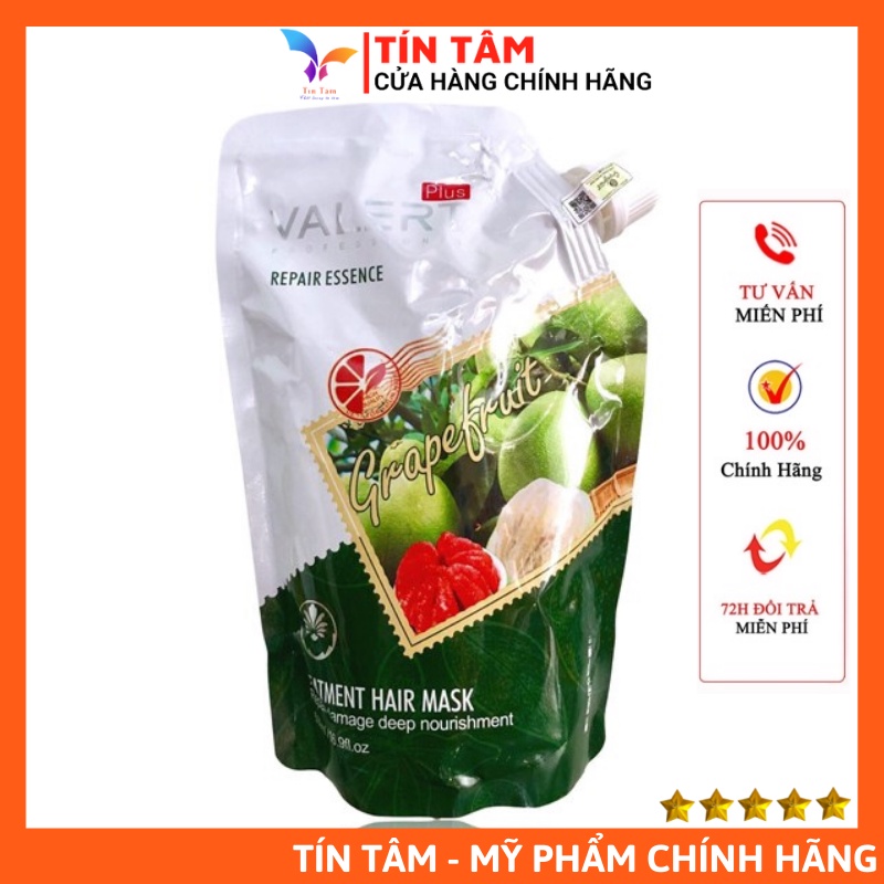 Kem Hấp Ủ Tóc Bưởi Valert Grapefuit 500ml (mẫu mới) Phục Hồi Tóc Hư Tổn, Ngăn Rụng Tóc