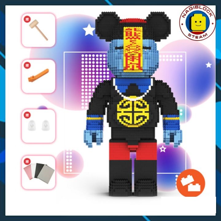 Mô hình lắp ráp BEARBRICK SUPER HERO MARVEL SPIDER MAN ZOMBIE cương thi cỡ lớn