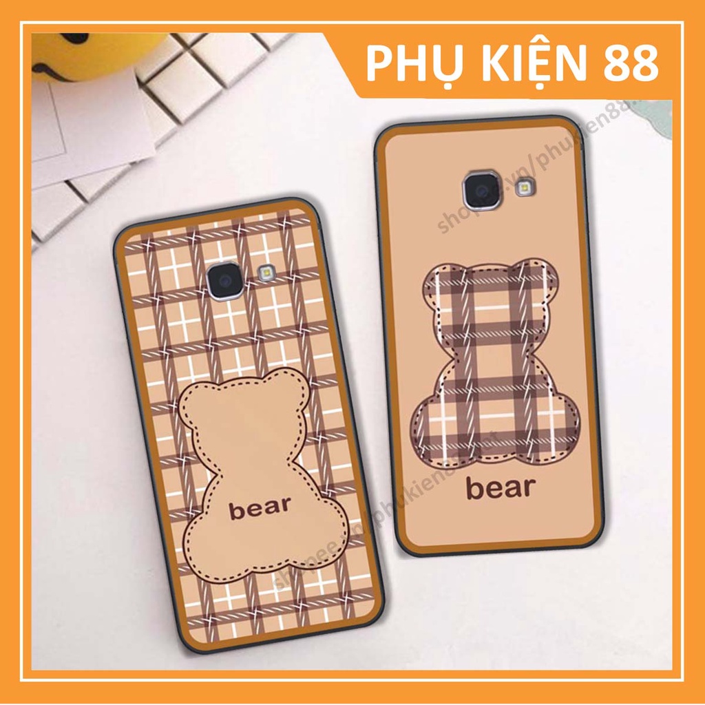 Ốp lưng Samsung J7 Prime ốp điện thoại LineBear, bé tóc xù, hoa siêu đẹp