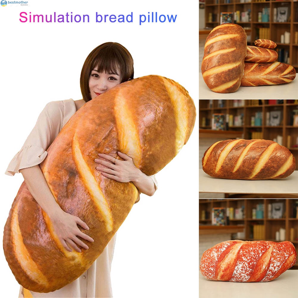 Gối Mềm Hình Bánh Mì 3d Vui Nhộn Cho Bé