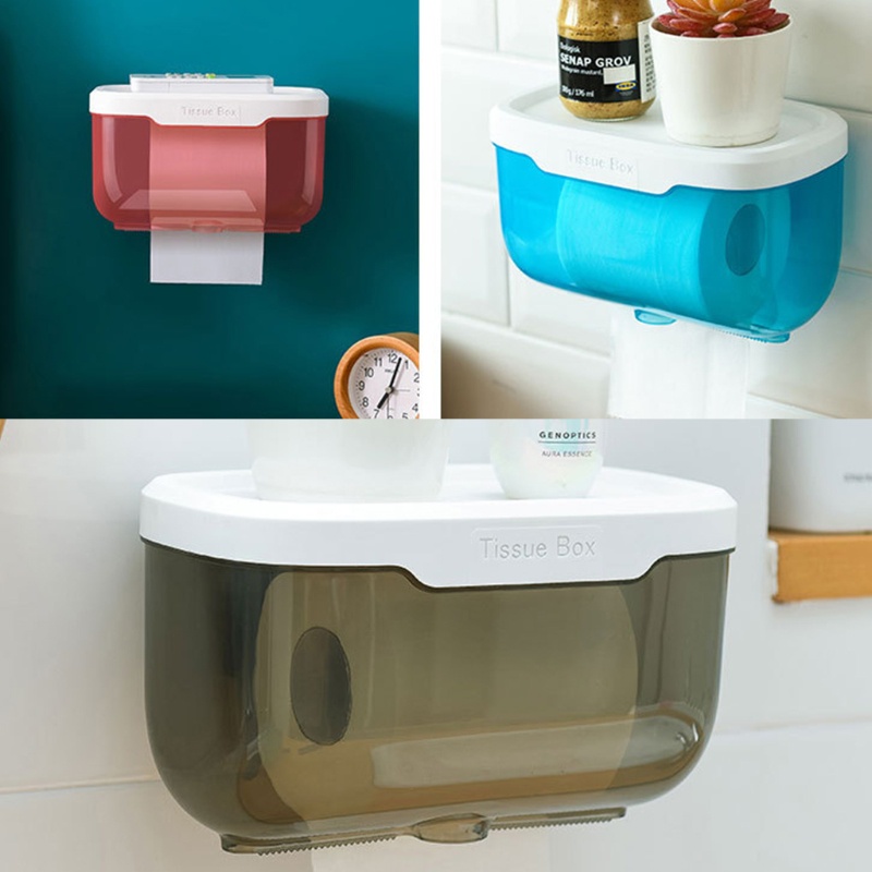 Giá Đỡ Cuộn Giấy Vệ Sinh Gắn Tường Không Cần Khoan Chống Nước