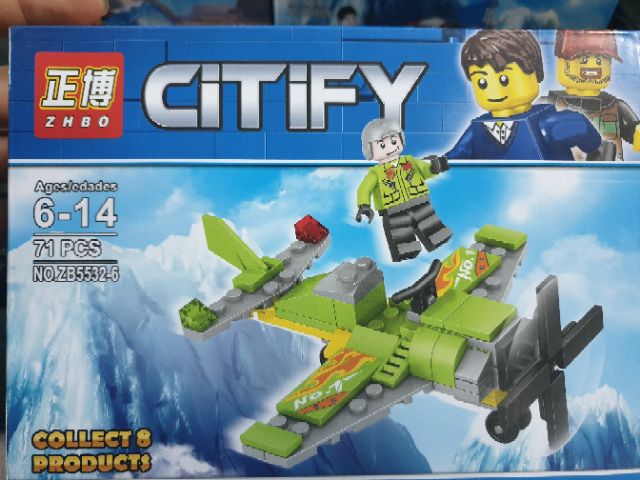 Lego zhbo 5532 city thành phố xây dựng xe đua máy bay tàu thủy công nông tải lắp ráp thông minh