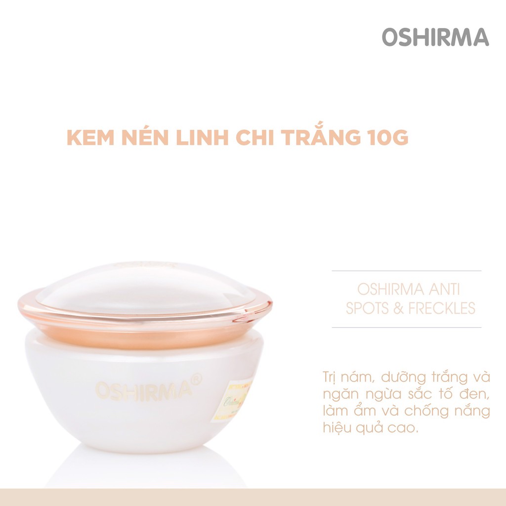 Kem nén Linh Chi trắng Oshirma ngăn ngừa và làm mờ nám và chống nắng 10g | BigBuy360 - bigbuy360.vn