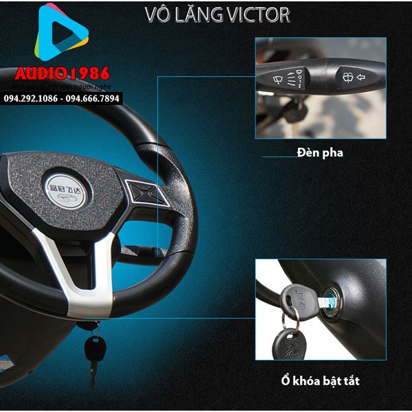 Vô lăng game Victor quay 900 độ học lái xe mô phỏng tập lái xe chuyên nghiệp đua xe tại nhà
