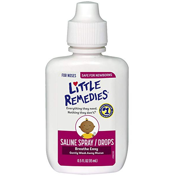 Xịt nhỏ mũi cho bé Little Remedies Saline Spray Drops 30ml