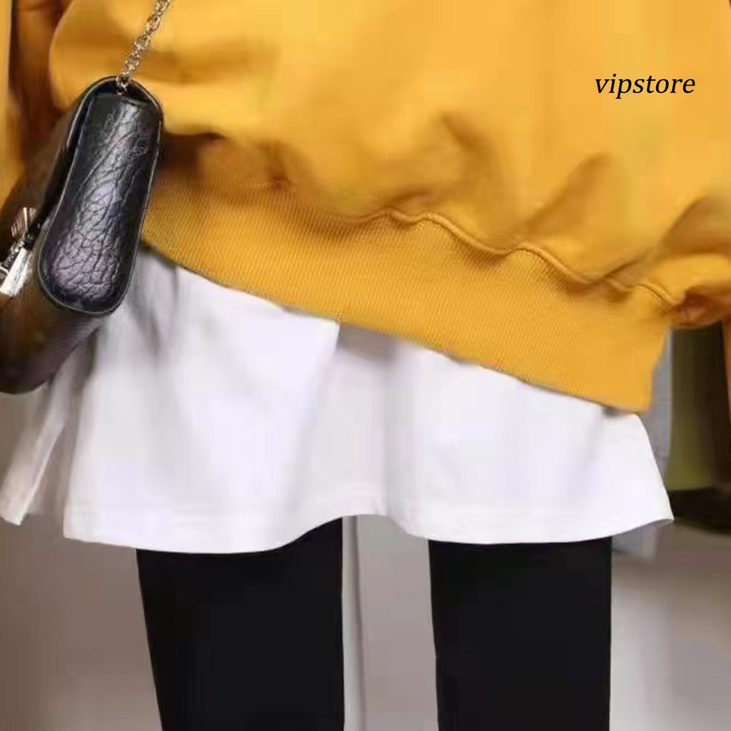 Phụ Kiện Nối Dài Áo Hoodie + Chân Váy Mini Giả Viền Giả Chân Váy Ngắn Unisex