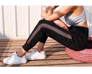 [ ẢNH THẬT TỰ CHỤP ] Jogger Lưới Hông