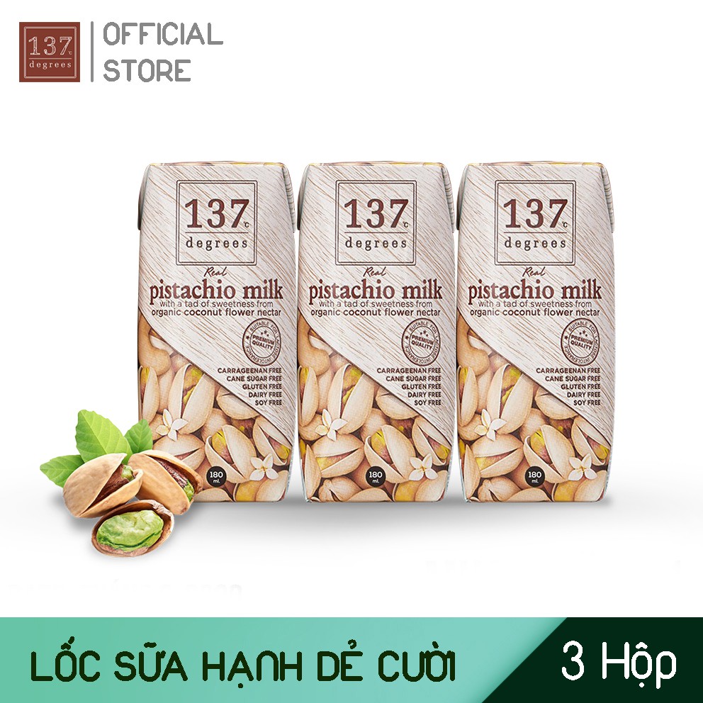 Combo 4 Lốc Sữa Hạt 137 Degrees Thái Lan - 12 Hộp 180ml