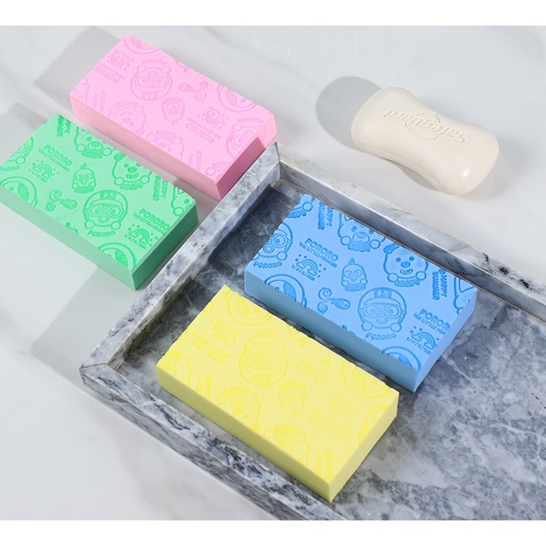 Bông Tắm Bọt Biển Chống Đau An Toàn Cho Bé