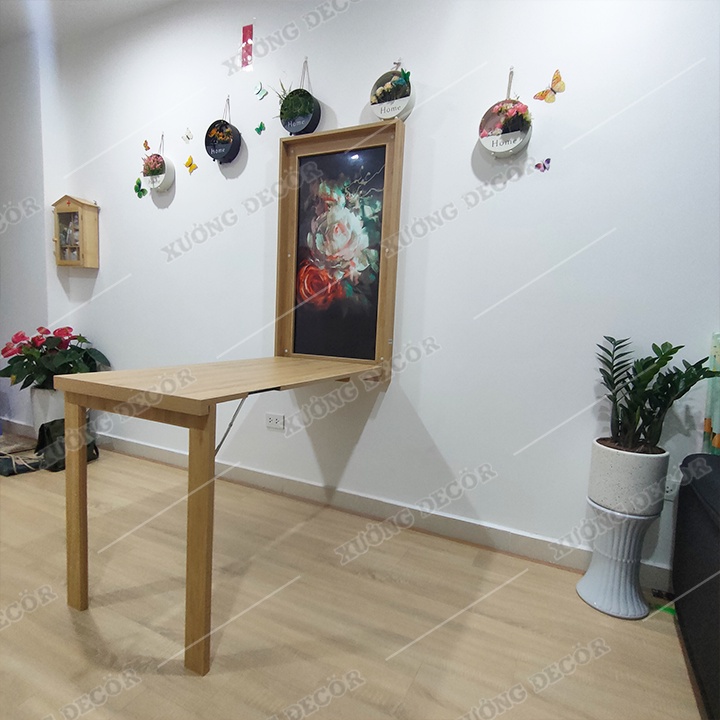 Bàn gấp khung tranh 60x120cm khung hộp 2 tranh gỗ cốt xanh chống ẩm