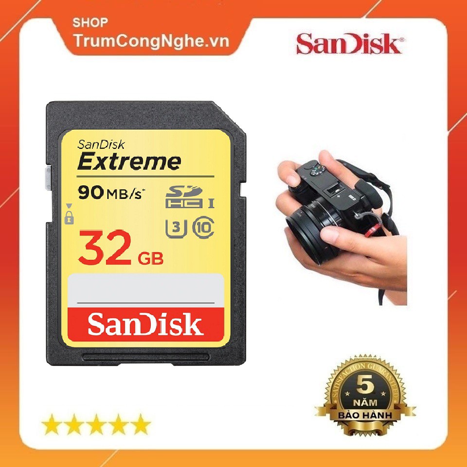 Thẻ Nhớ Máy Ảnh SDHC 32GB Class10 U3 Extreme 600x - 90MB/S Tốc độ cao | BigBuy360 - bigbuy360.vn