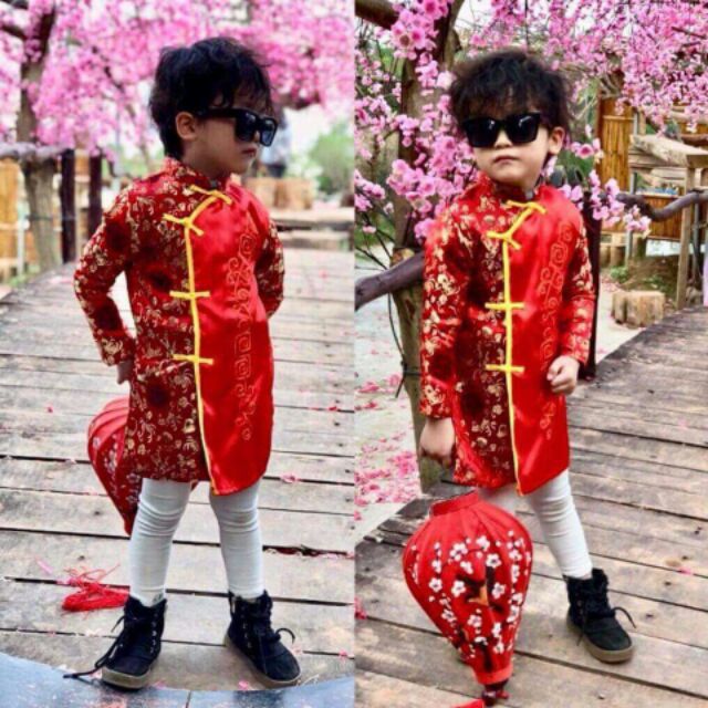 Áo dài cho bé trai