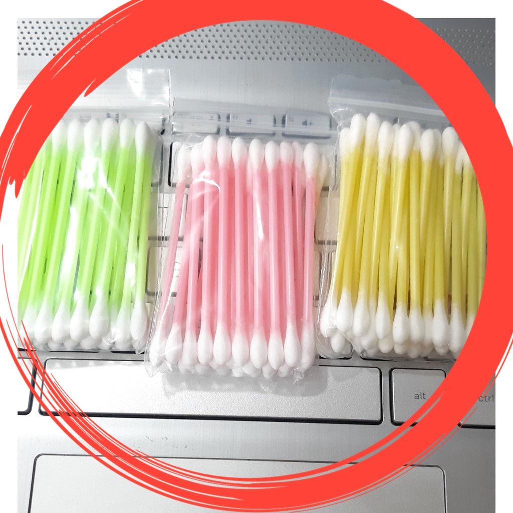 Bông Rái Ráy Tai Nhựa dùng cho Người Lớn Và trẻ em, em bé, tiện lợi dễ dùng. tăm bông rái tai dạng túi