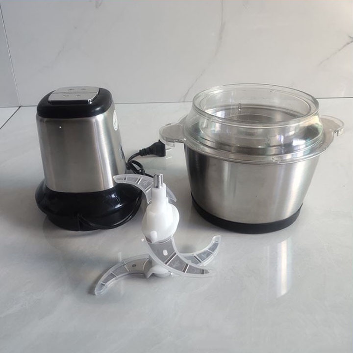 Máy Xay Thịt Cối Inox 4 Lưỡi Đa Năng 300W xay siêu nhuyễn