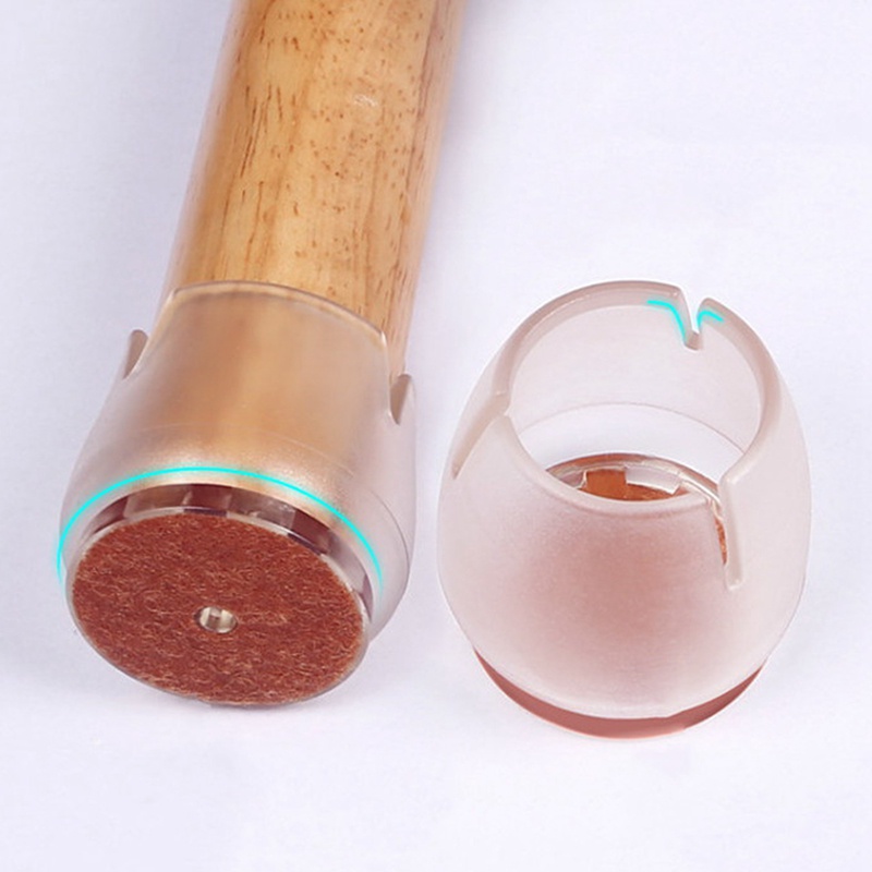 Bộ 16 Miếng Bọc Chân Bàn Ghế Hình Tròn 12-17mm Bằng Silicon Chống Trượt Tiện Dụng Ốp